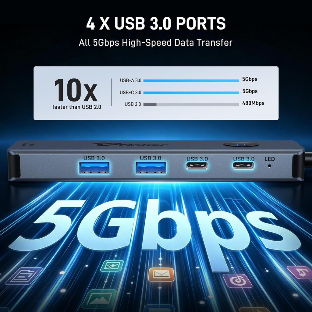 Yinker, C81X, hub USB 3.0