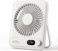 WHATOOK Ventilador personal de escritorio pequeño: 5000 mAh 25 hora...