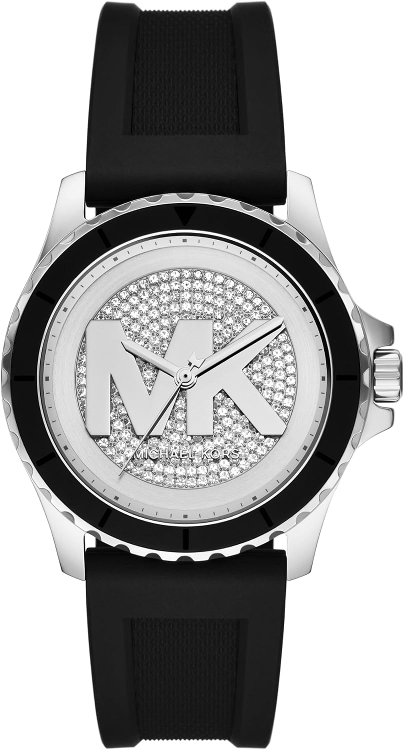 Michael Kors Everest - Reloj de acero inoxidable para mujer con correa de acero o silicona