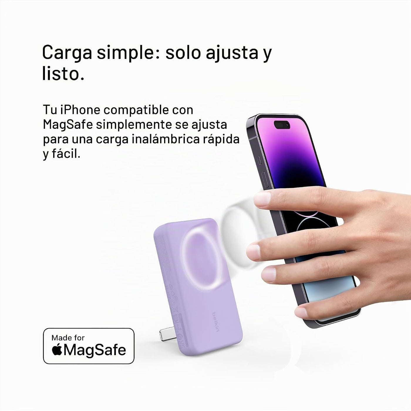 Belkin Cargador portátil, banco de energía inalámbrico de 5000 mAh,...