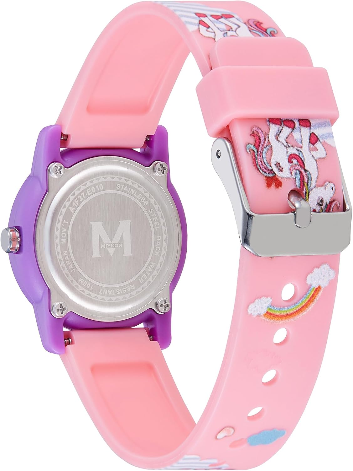 Relojes Miykon para niños y niñas - Regalo educativo de aprendizaje de la hora para niños de 3 a 15 años, bebés, preescolares y niños en edad escolar - Reloj analógico fácil de leer, correa de resina