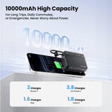 Mini cargador portátil 10000mAh banco de energía con cable incorpor...