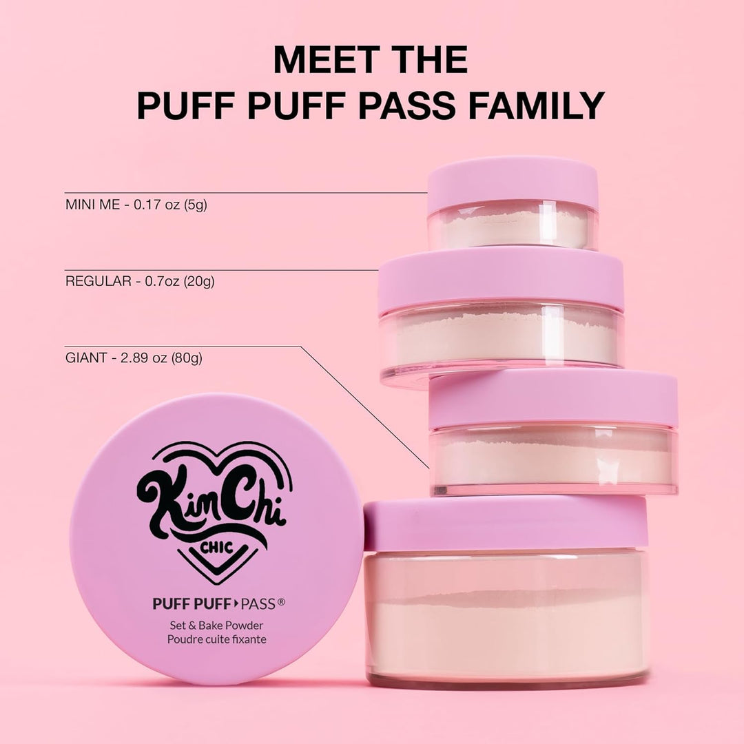 Kimchi Chic Beauty Puff Puff Pass Set y polvo fijador Bake para maq...
