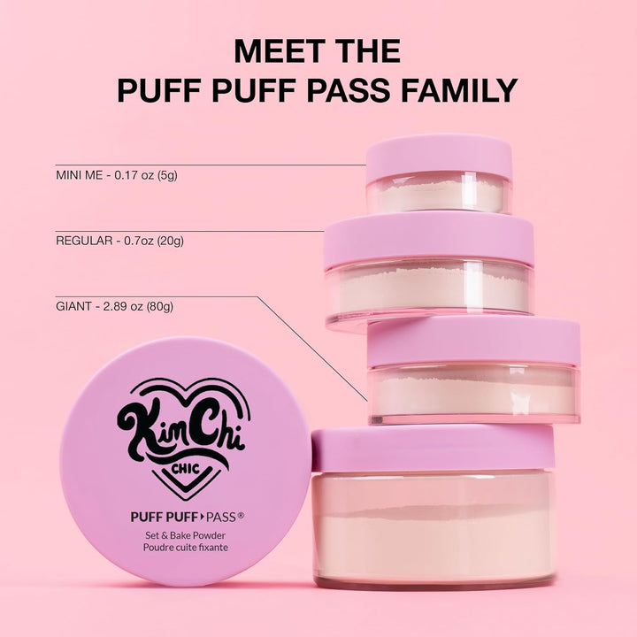 Kimchi Chic Beauty Puff Puff Pass Set y polvo fijador Bake para maq...