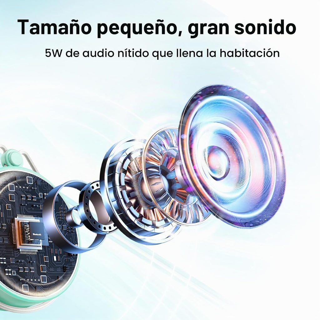 INSMY C12 Altavoz Bluetooth Portátil Pequeño Impermeable IP67 para Ducha