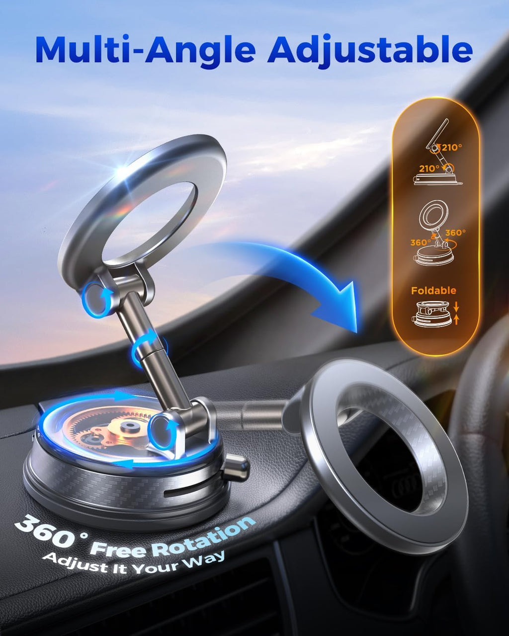 Soporte magnético para teléfono de coche, para soporte de coche Magsafe