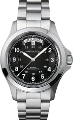 Hamilton Khaki Field King Reloj automático para hombre, caja de acero