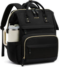 Mochila para laptop LOVEVOOK para mujer, Negro, 15,6 pulg., Tradicional
