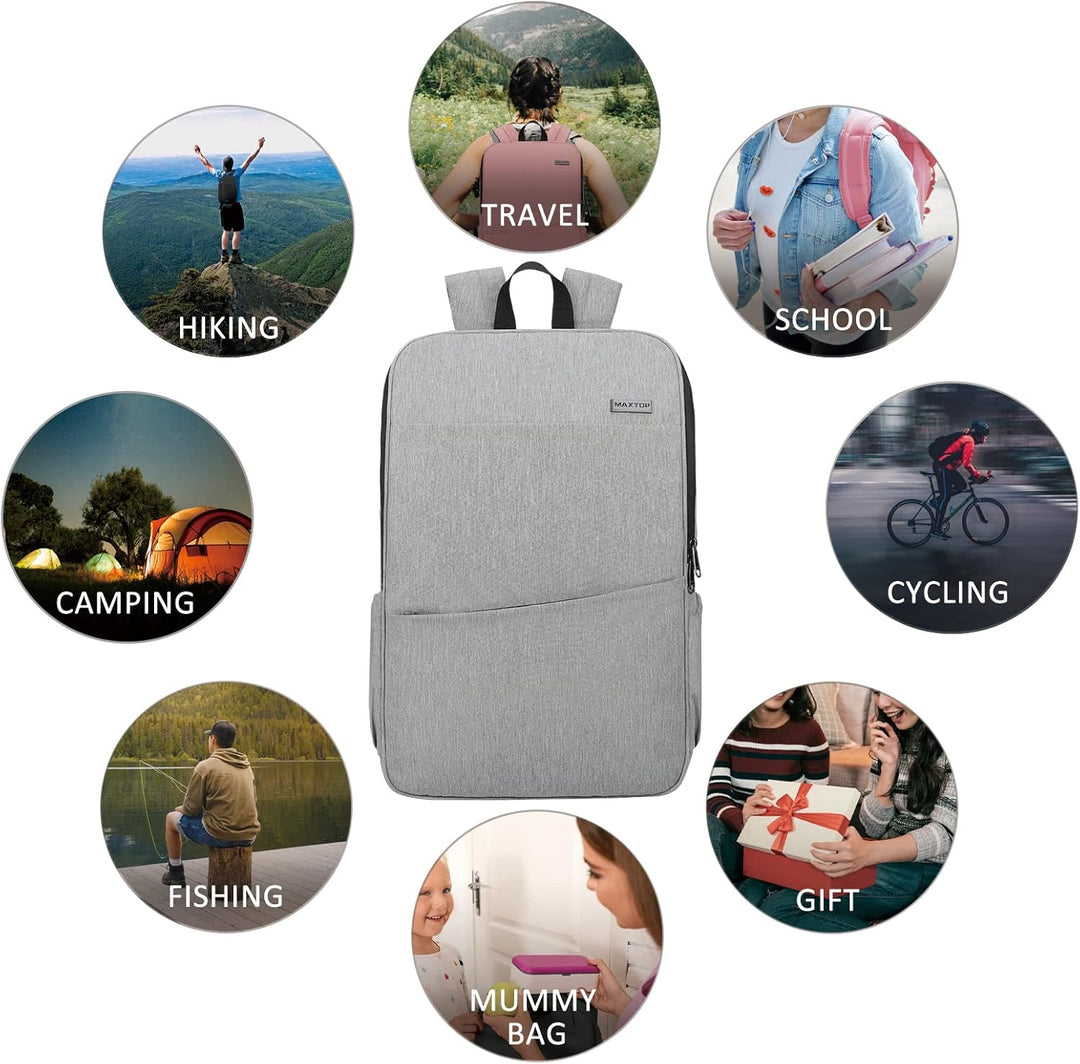 MAXTOP Mochila para computadora portátil de almacenamiento profundo...
