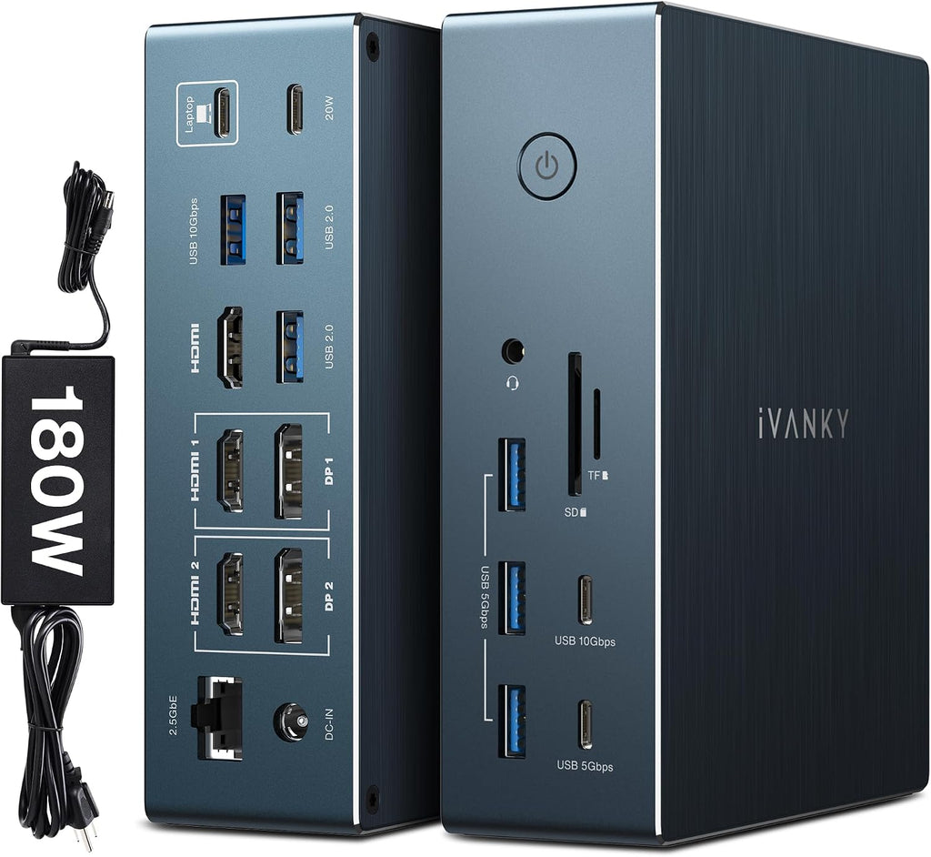 iVANKY Base DisplayLink de triple pantalla para Window/MacBook Pro