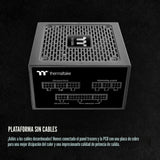 Thermaltake GF1 (2024) Fuente de alimentación ATX completamente mod...