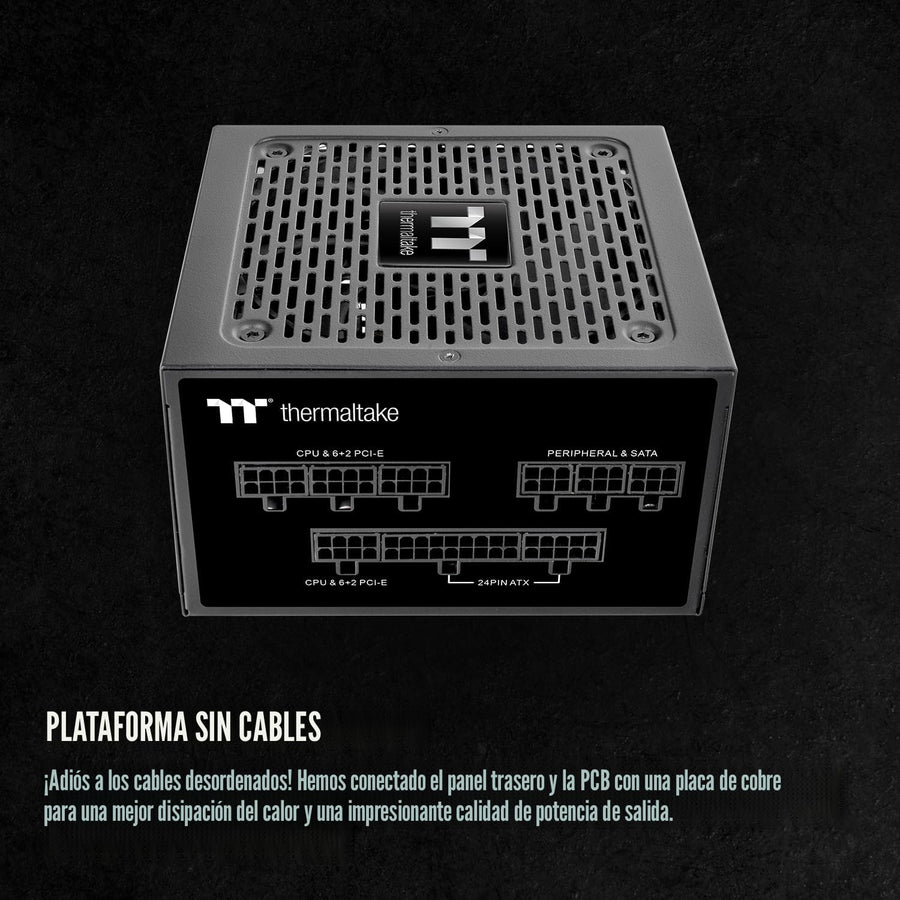 Thermaltake GF1 (2024) Fuente de alimentación ATX completamente mod...