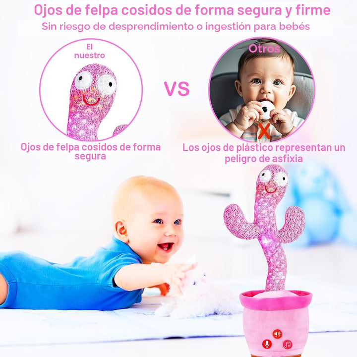 River Mill Juguete recargable de cactus que habla bailando, juguete...