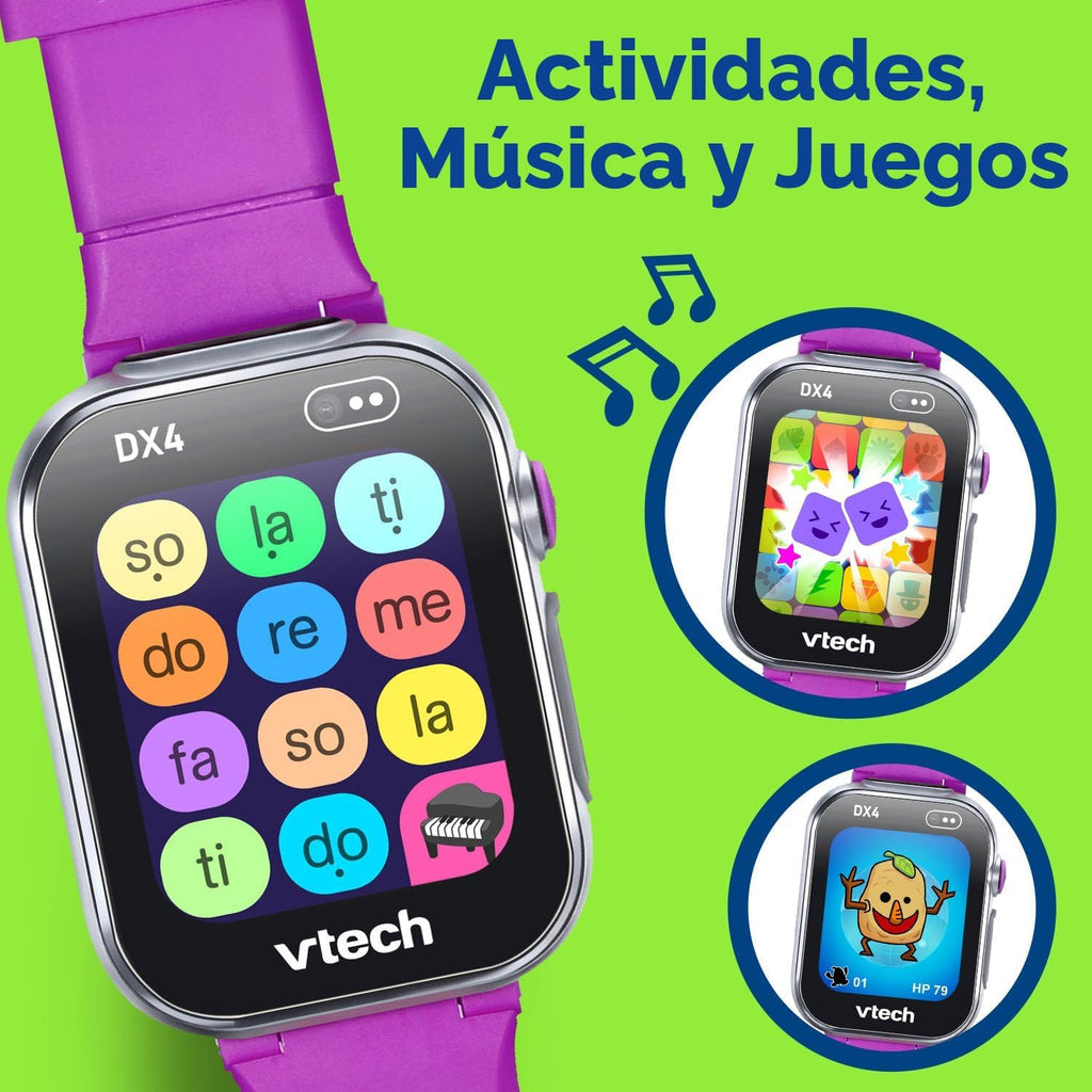 VTech KidiZoom Smartwatch DX4 - Reloj inteligente, morado