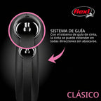 FLEXI® Correa de perro retráctil con cinta clásica, grande, 16 pies