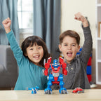 Transformers Rescue Bots Knight Watch Optimus Prime, Playskool Heroes figura de acción de juguete (exclusivo de Amazon)