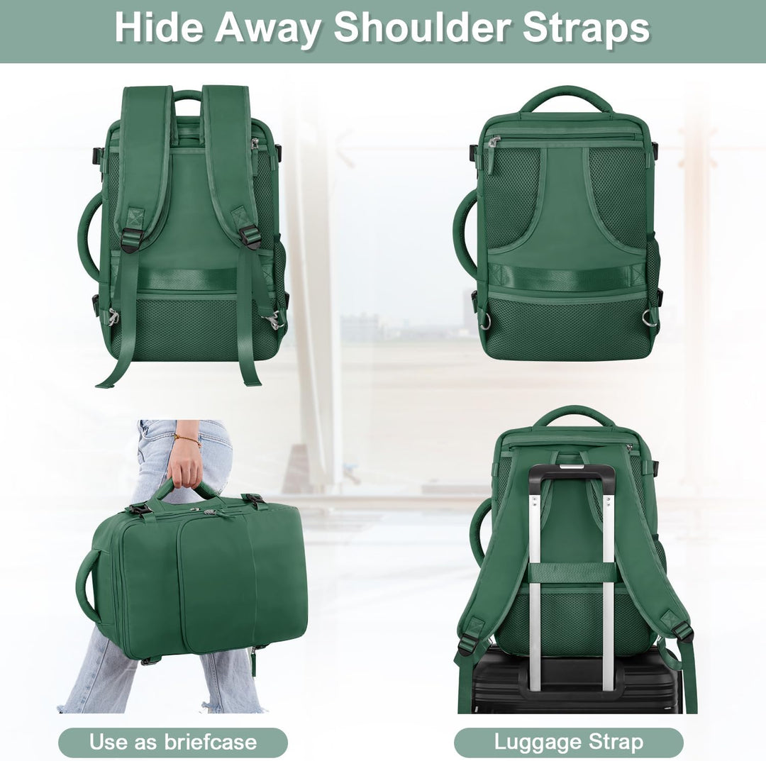 Mochila de Viaje Sinaliy, Verde, Grande, Viajes