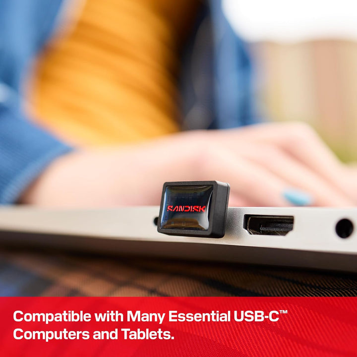 SANDISK Unidad flash USB-C de ajuste extremo de 512 GB, velocidades...