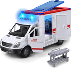 Ambulancia de juguete para niños de 3 a 5 años con 4 luces