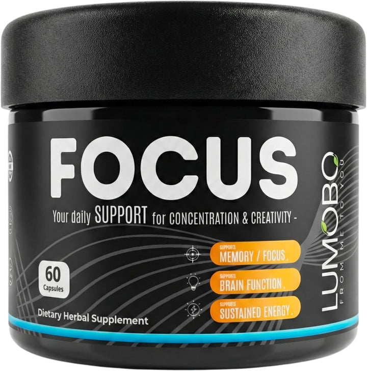 Lumobo Focus - Suplemento cerebral nootrópico sin cafeína - Memoria...
