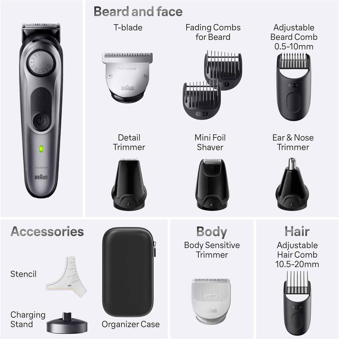 Braun Kit de afeitado todo en uno para hombre Series 7 7440, 12 en...
