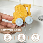 Coches de juguete de silicona de grado alimenticio para bebés