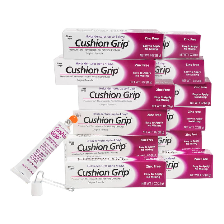 Cushion Grip - Adhesivo termoplástico para dentaduras postizas: rea...