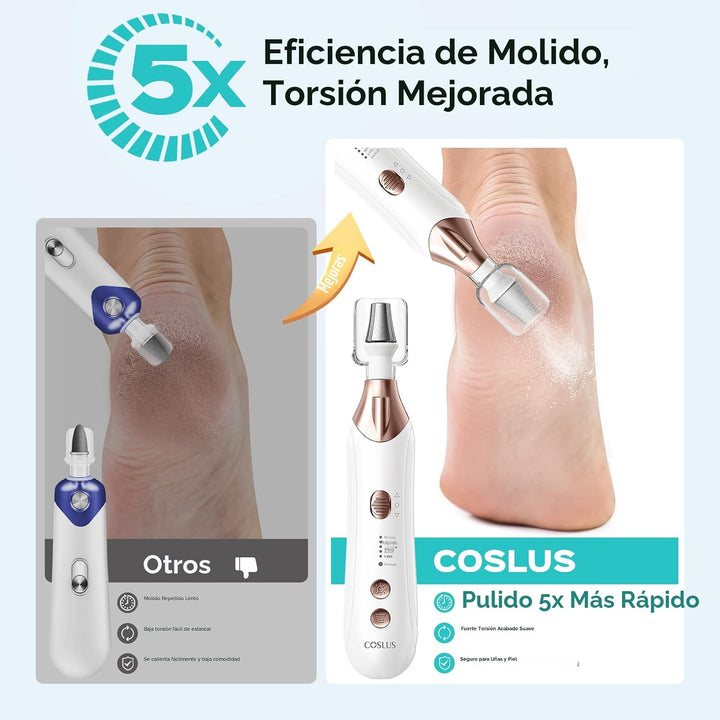 COSLUS Kit Profesional de Manicura y Pedicura, Lima de Uñas Eléctri...