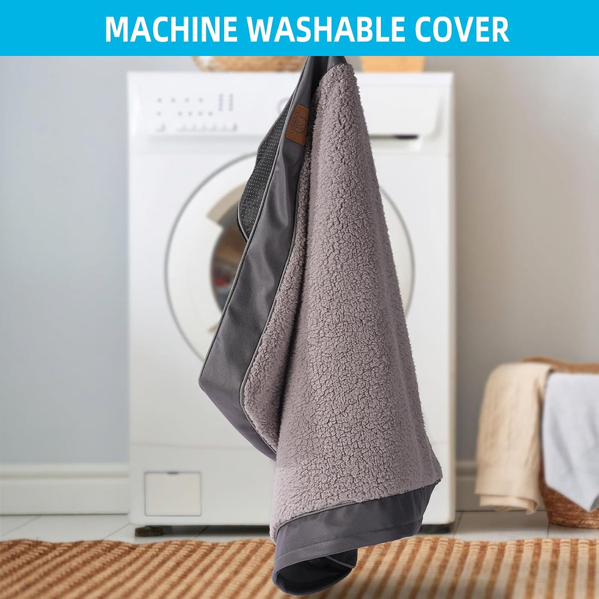 Cama ortopédica lavable para perros medianos, cama grande