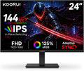 KOORUI Monitor de juegos de 24 pulgadas 144Hz Full HD 1920 x 1080p...