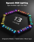 Ehaho Barra de sonido UTV de 6 altavoces de 26 pulgadas con Bluetooth, RGB