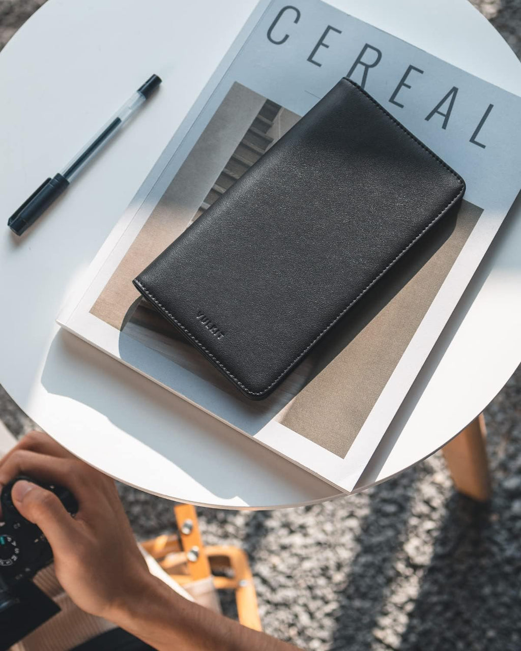 VULKIT Cartera Portapasaportes con Bloqueo RFID, Cartera de Viaje para Hombre y Mujer, Negro, Talla única, Cartera de viaje
