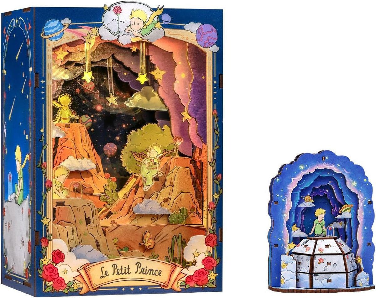 CUTEBEE The Little Prince - Kit de rincón de libro DIY en miniatura e imán