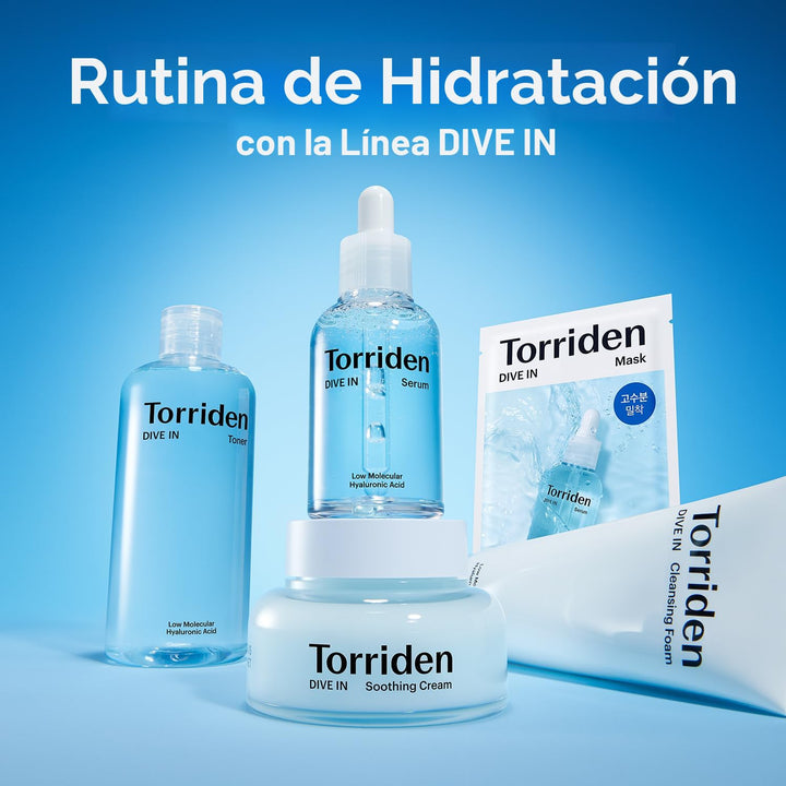 Torriden Máscara facial de ácido hialurónico DIVE IN (10 hojas), ma...