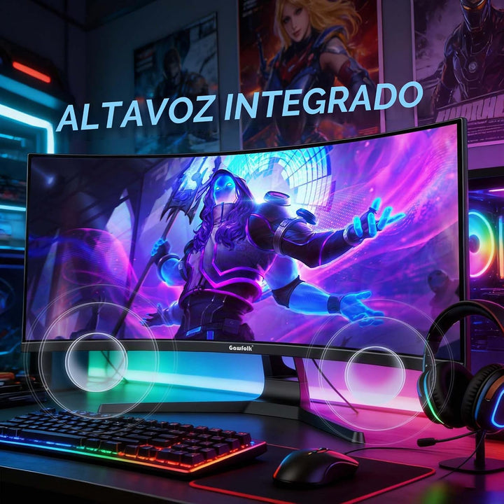 Gawfolk Monitor de computadora para juegos de 34 pulgadas ultra anc...