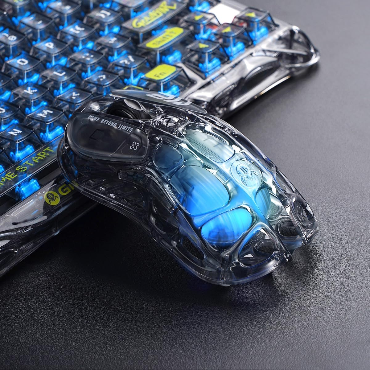 GravaStar Mercury M2 - ratón inalámbrico para juegos con 26,000 DPI...