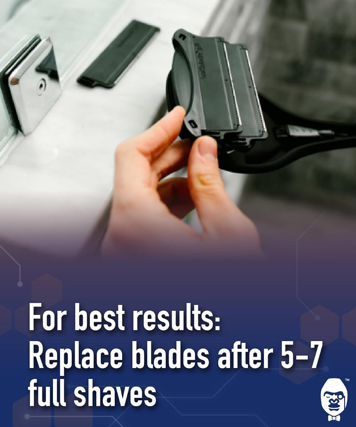 baKblade 2.0 Cartuchos de repuesto para afeitadora de cabello corpo...