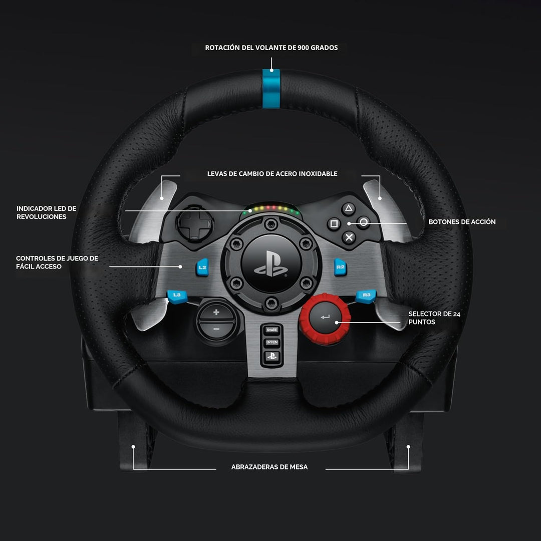 Volante para juegos de carrera Logitech G920 (941\u2013000121), Negro
