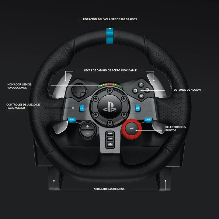 Volante para juegos de carrera Logitech G920 (941\u2013000121), Negro