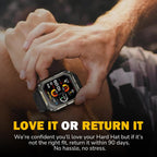 Reloj inteligente resistente para hombre, reloj inteligente original, reloj inteligente impermeable para hombres de trabajo de construcción, con rastreadores de fitness, monitor de frecuencia cardíaca, IP68, podómetro, modos de entrenamiento y más