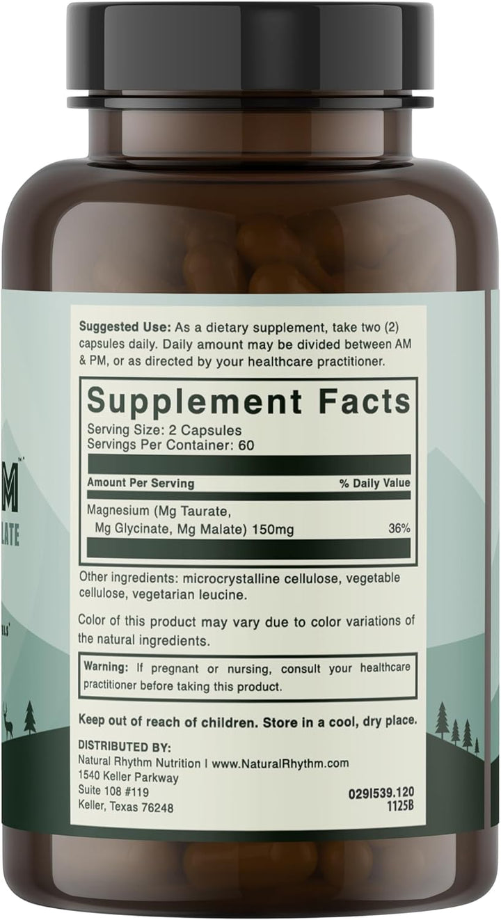 Triple Calm Magnesio \u2013 Mag. taurate, glycinate, y Malate para...