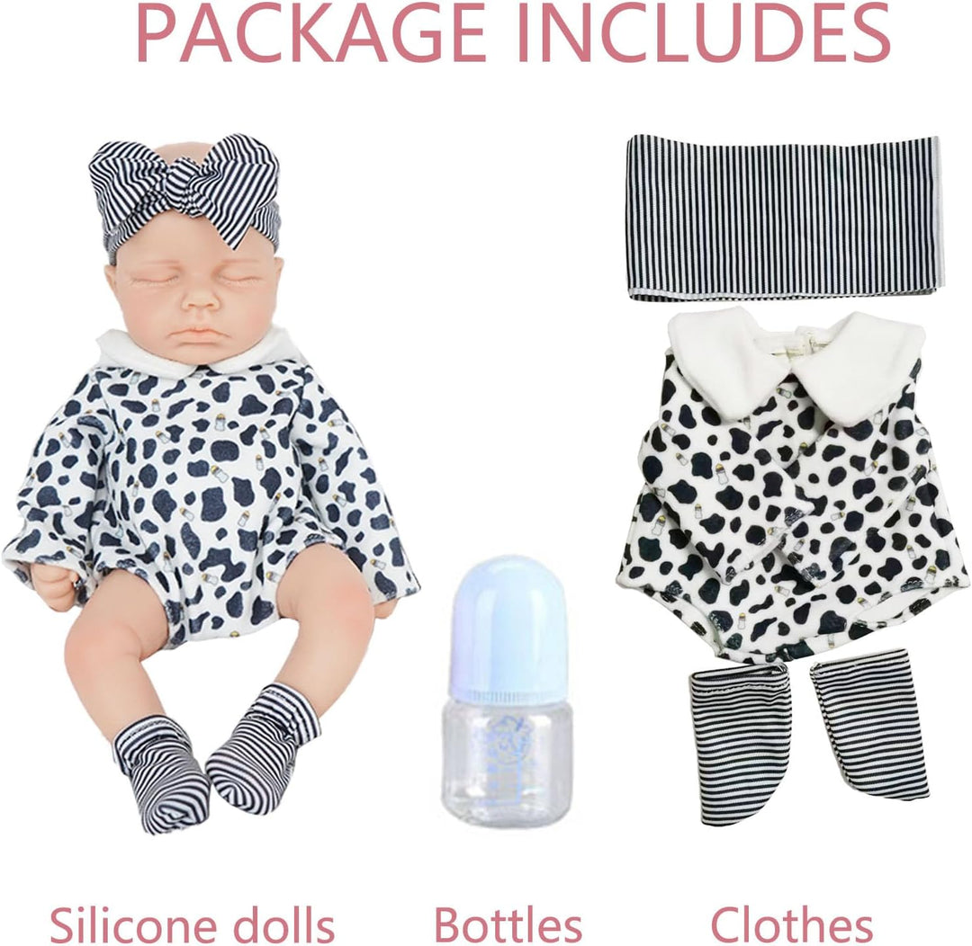 Niño de 12 Pulgadas, Muñecas de Bebé Reborn de Silicona, Muñeca de...