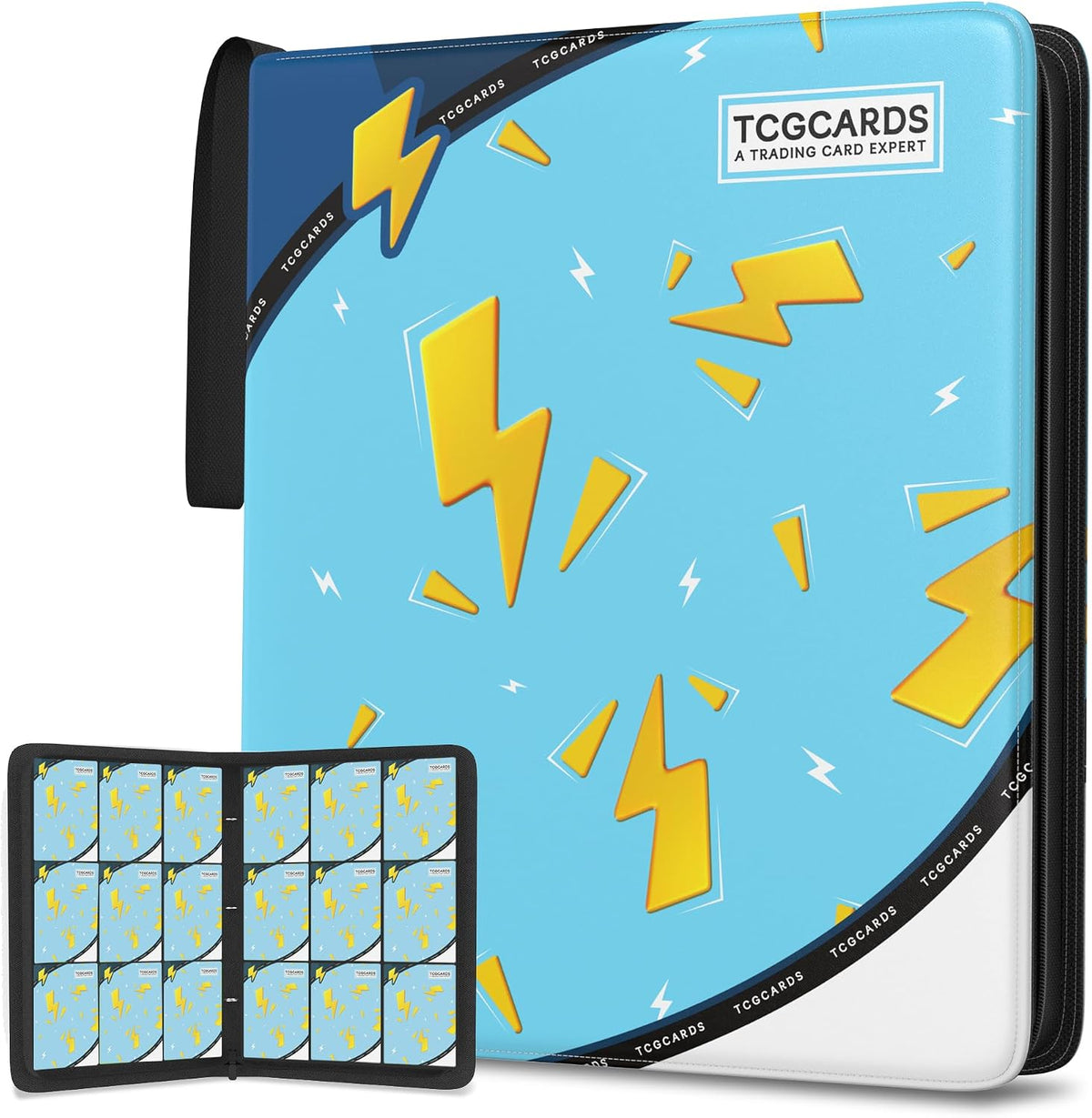 Carpeta de tarjetas coleccionables para tarjetas Pokémon, diseño de 9 bolsillos con 900 bolsillos