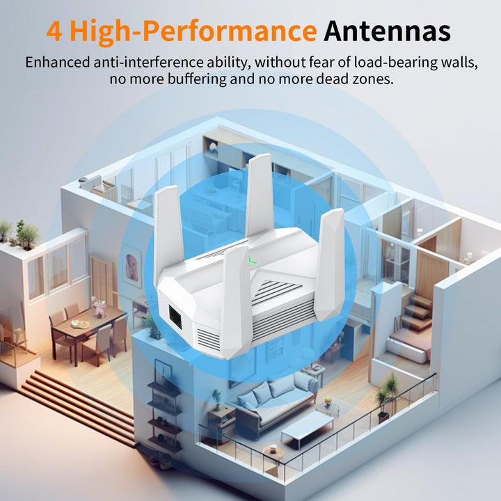 Extensor WiFi AC2100 Amplificador de señal WiFi con