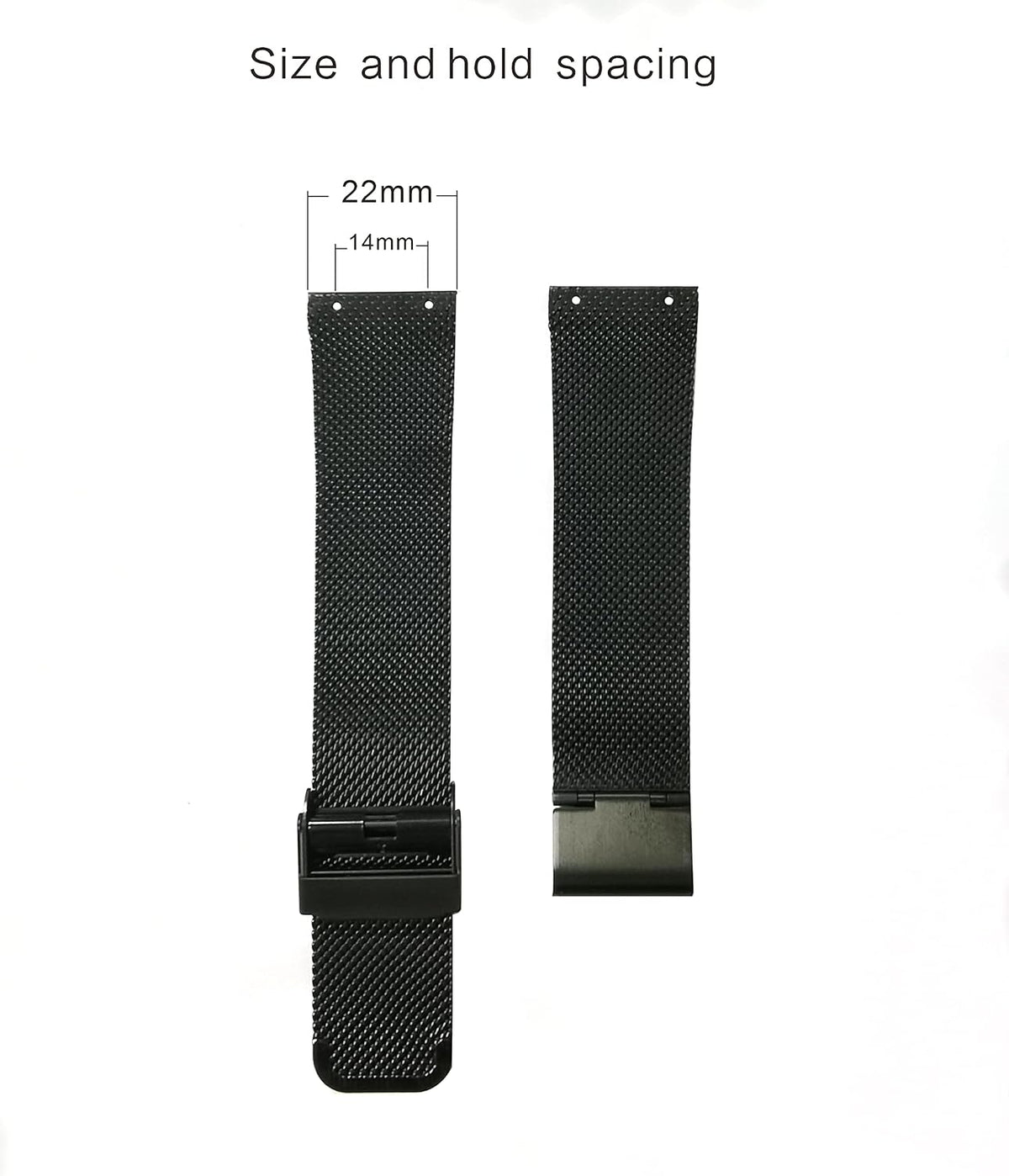 NZZXTO Correa de reloj de repuesto para reloj Skagen unisex con correa delgada de tornillo de 0.866 in a 0.787 in (espacio entre agujeros de 0.551 in)
