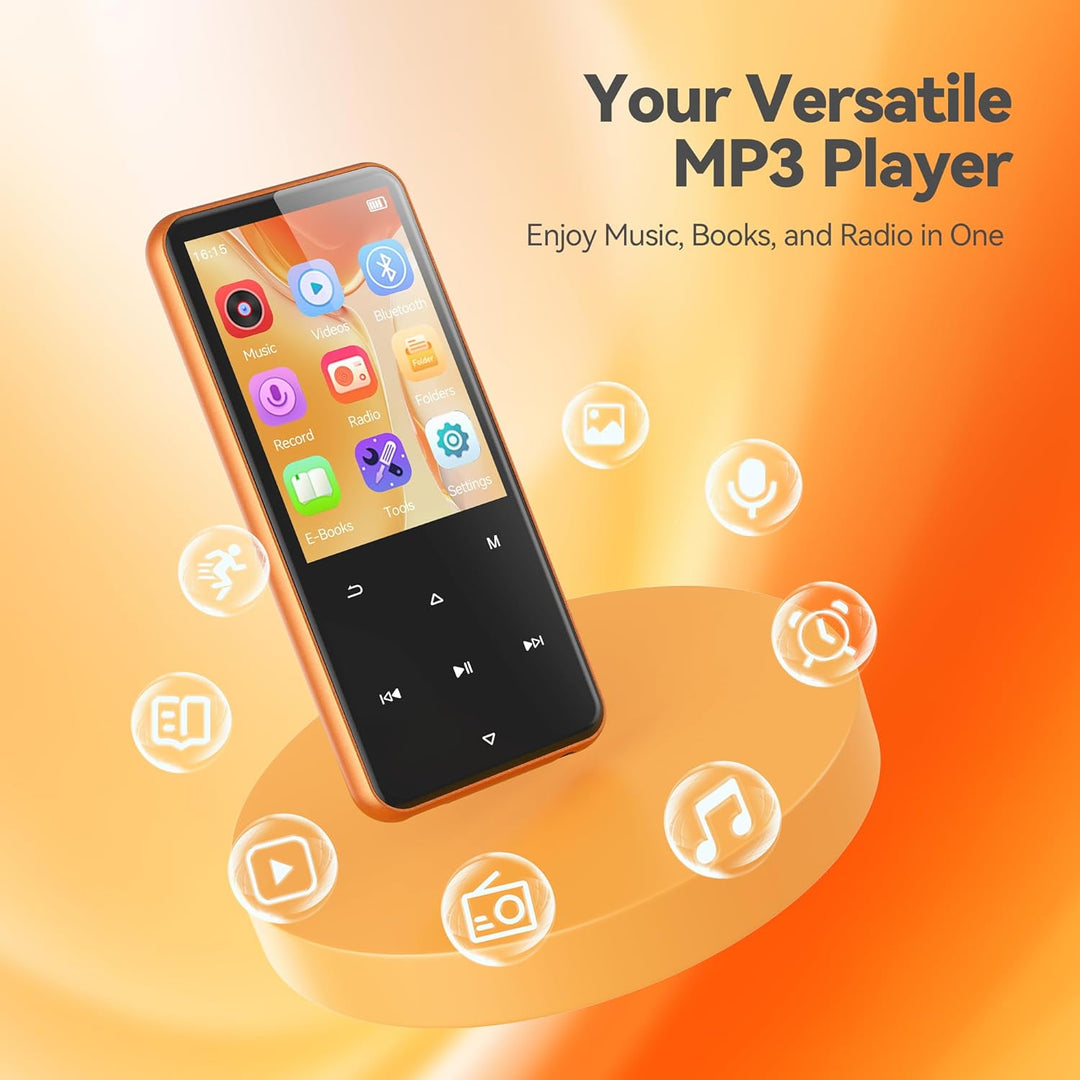 AGPTEK Reproductor MP3 de 64 GB con Bluetooth, reproductor de músic...