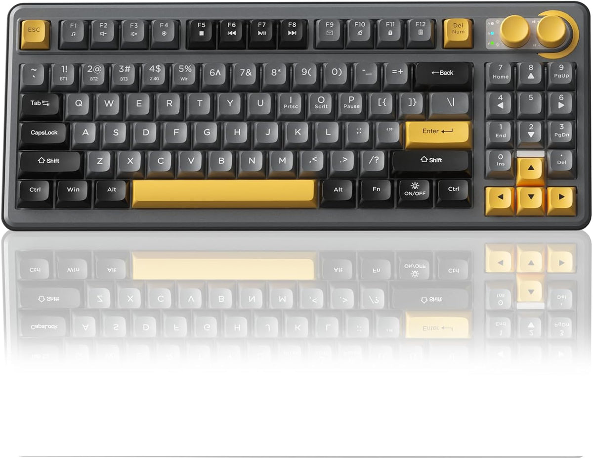 SOLAKAKA SK90 75% Teclado Inalámbrico para Juegos - 4000mAh Tri-Mod...