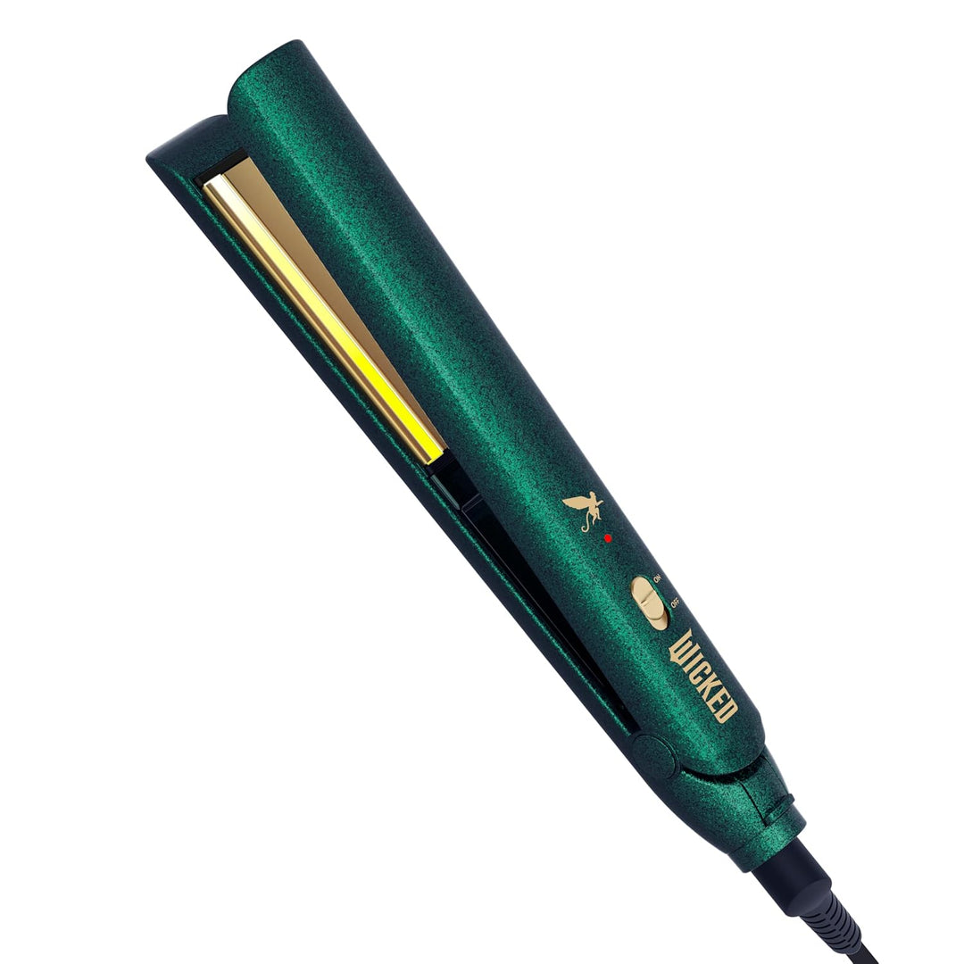 Plancha plana Wicked Elphaba de Conair, alisador de pelo de 1 pulgada