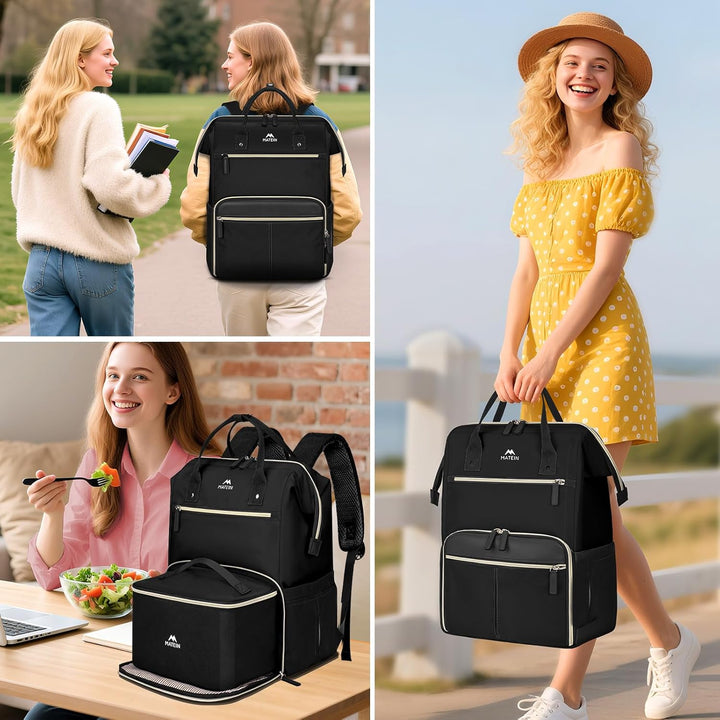 MATEIN Mochila de almuerzo, mochila para portátil de 17.3 pulgadas...