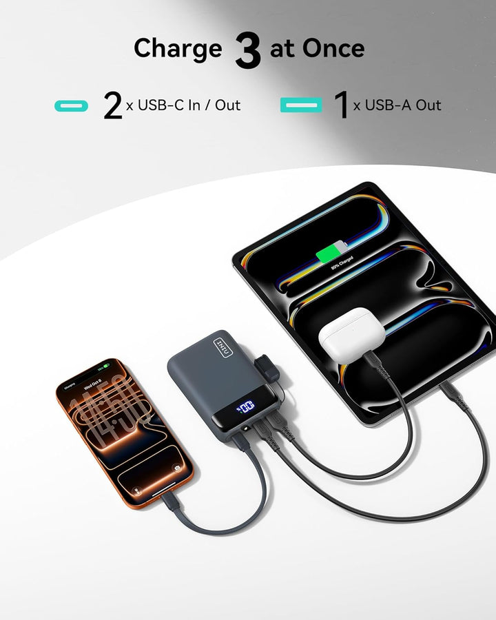 INIU Cargador portátil, banco de energía pequeño de 20000 mAh, carg...